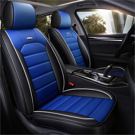 otoez Car Seat Covers Full Set, Leather Automotive Seat Cover for 5 Passenger