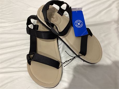 HURLEY sandals WMS Raise2black  size 9MED