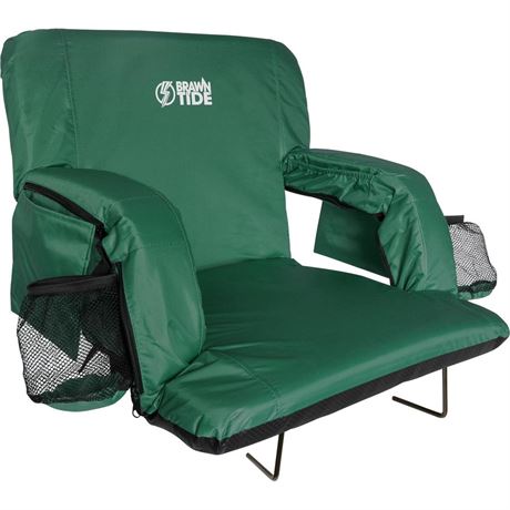 BRAWNTIDE Stadium Seat with Back Support - Comfy Cushion, Thick Padding, 2