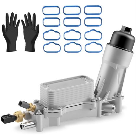 926-876 926-959 Upgraded Aluminum Engine Oil Filter Housing with Oil Cooler For