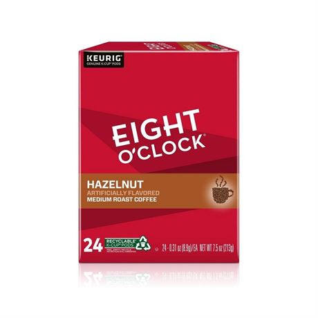 Eight O Clock Hazelnut Medium Roast Coffee K-Cup Pods  24 Ct.