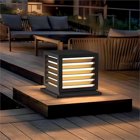 Outdoor Post Cap Light - Modern Luxury Pillar Lights with LED Warm Lighting