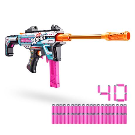 XSHOT Pro Motorized Piston Pump AEB (40 Darts) Motorized Outdoor Foam Blaster