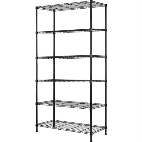 REGILLER 6-Wire Shelving Metal Storage Rack Adjustable Shelves,Standing Storage