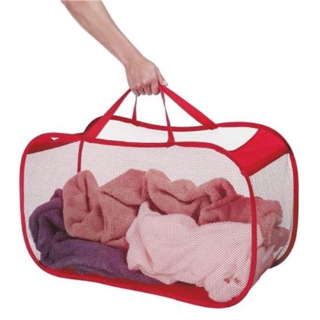Whitmor Mfg. Pop N Fold Laundry Basket  6233-984 - Pack of 6