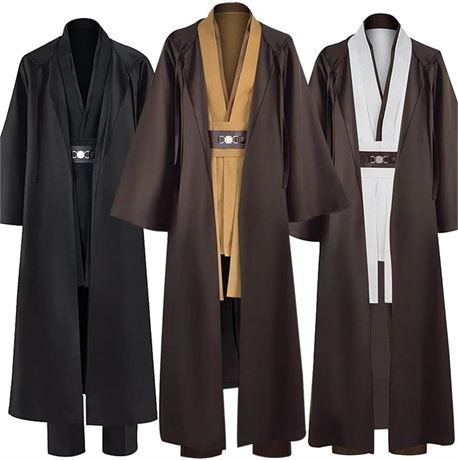 Anakin Costume Adult Men Tunic Hooded Robe Outfits Halloween Cosplay Uniform