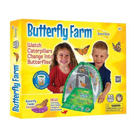 OFFSITE Insect Lore™ Butterfly Farm Growing Kit - with Prepaid Voucher for Free