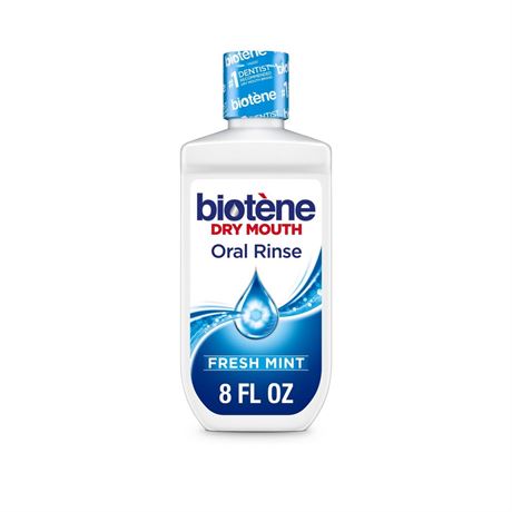 Biotène Biotene Oral Rinse Mouthwash for Dry Mouth, Fresh Mint - 8 Fl Oz/3