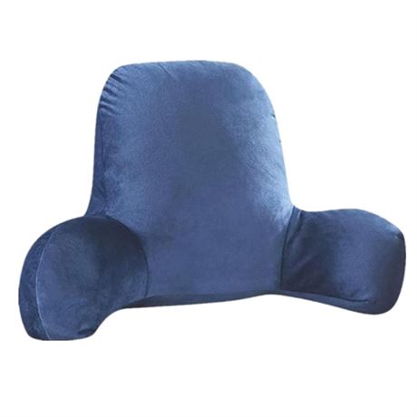 Backrest Reading Pillow,Reading Lumbar Cushion Pillows with Arms,Plush Bed Back