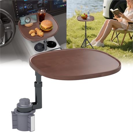 Car Tray Table & Car Laptop Desk - Height Adjustable 360° Swivel Tripod, Solid