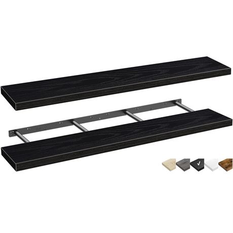 QEEIG Bathroom Shelves 55 inches Long Wall Shelf Large Extra Long 55 x 9 inch