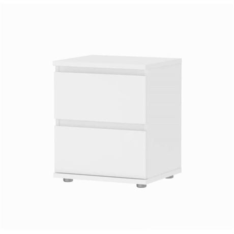 Tvilum 2 Drawer Bedroom Nighstand, White