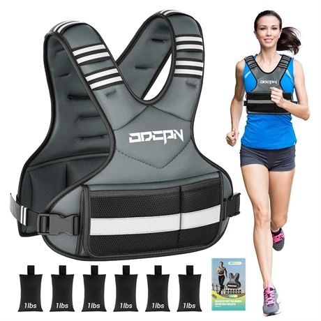 Weighted Vest Adjustable Weights for Women, 6-12 Lbs Weight Vest for Walking