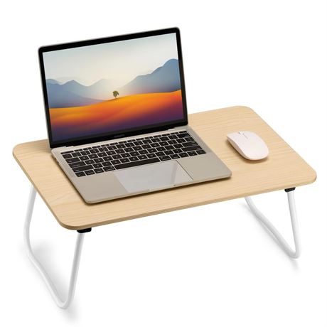 Foldable Laptop Desk, Portable Lap Desk Bed Table, Lightweight Breakfast Table