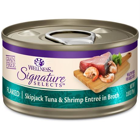 Wellness CORE Signature Selects Shredded Adult Canned Wet Cat Food, Natural,