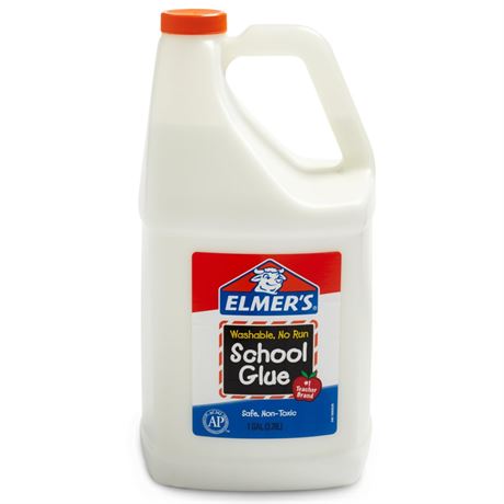Elmer's White Liquid School Glue, 1 Gallon, Safe, Washable, 1 Count, - #1