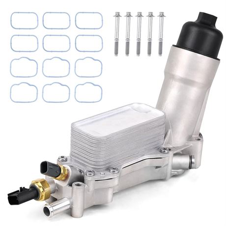 926-959 Upgraded Aluminum Engine Oil Filter Housing Oil Cooler Kit Fit for 3.6L