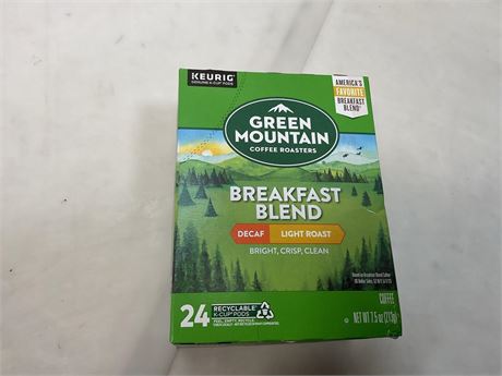 Green Mountain Coffee Roasters  Decaf Breakfast Blend Light Roast K-Cup Coffee