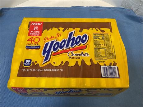 Yoo-hoo Chocolate Drink Boxes, Chocolate, 6.5 Oz Box, 40/Carton 072350000542 -