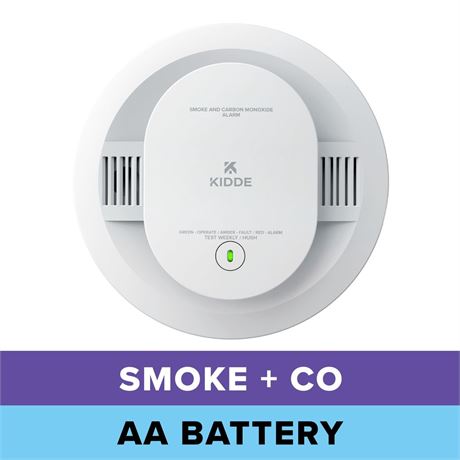Kidde Battery-Operated Combination Smoke & Carbon Monoxide Detector, Voice