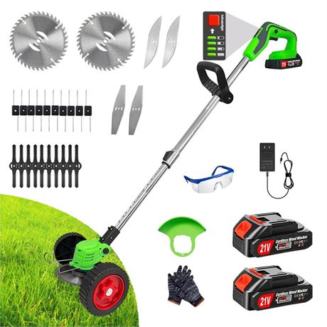 Weed Wacker Eater Cordless, Electric String Trimmer Battery Powered, 3 in 1