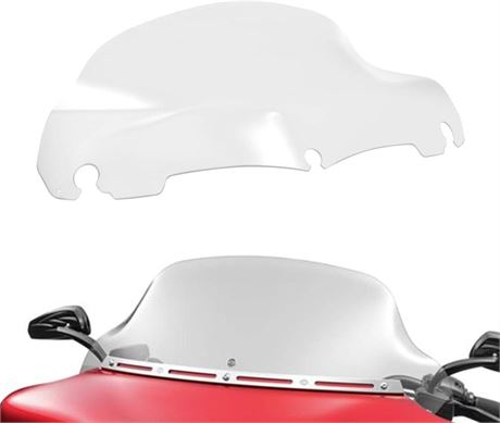 Motorcycle 9 inch Wave Windshield Windscreen Fit For Harley Touring Street