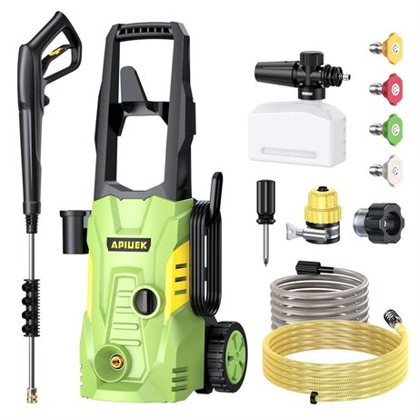 Electric High Pressure Washer - Apiuek Portable Washer with 23 FT Water Outlet