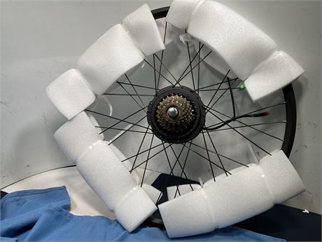 Rear-wheel electric bicycle conversion kit designed to motorize a standard