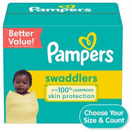 Pampers Swaddlers Diapers  Newborn  136 Count (Select for More Options)