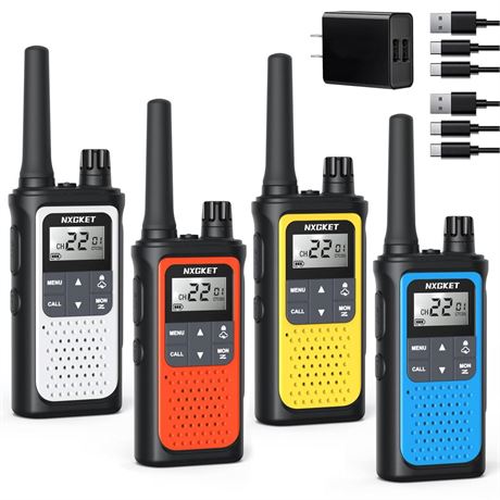 Walkie Talkies for Adults Long Rang NOAA Weather Alerts, Rechargeable Walkie