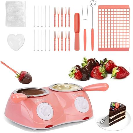 Hinzonek Electric Chocolate Melting Pot, Melting Pot Chocolate Fondue Melting