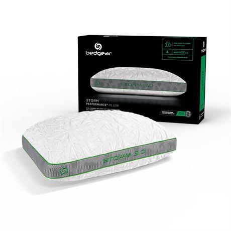 Bedgear Storm Performance Pillow - Size 3.0 - Cooling Pillow for Hot Sleepers -