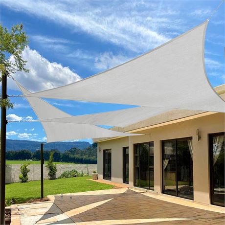 OFFSITE Artpuch 12'x12'x12' Sun Shade Sail Curved Commercial Outdoor Shade