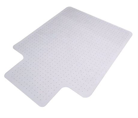 Clear 35.5 in. W X 47.5 in. L PVC Office Chair Mat for Carpet Under Desk Floor