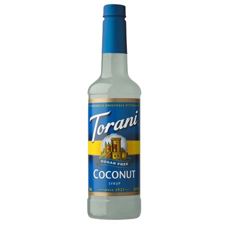 Torani Sugar Free Coconut Syrup, Plastic Bottle, Drink Flavoring Syrup, No