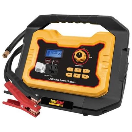 EverStart Maxx J12CPDE Jump Starter and Power Station, 1200 Peak Battery Amps