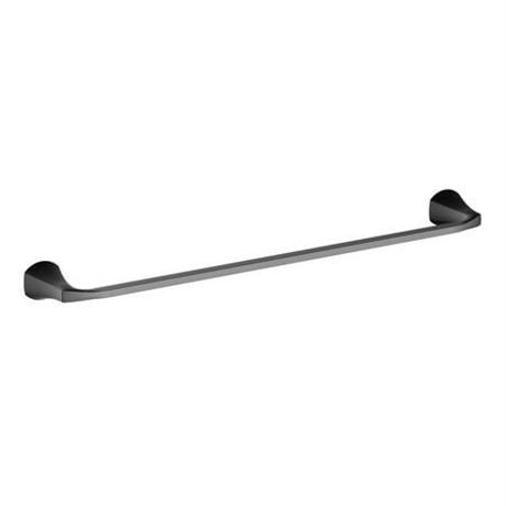 Better Homes & Gardens Simple Flare Wall Mount 24 Inch Towel Bar Matte Black