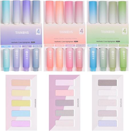 12 PCS of Highlighter and 15 PCS of Magnetic Bookmarks,Bible Highlighters No