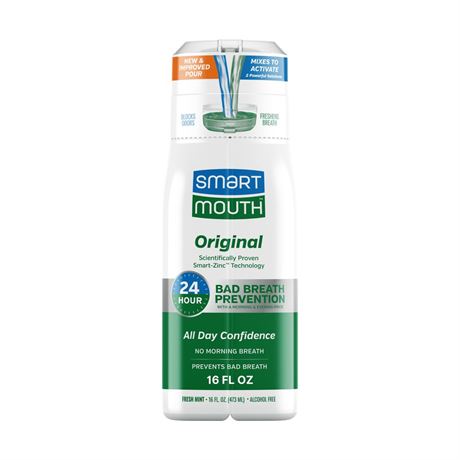 SmartMouth Original Activated Breath Rinse 16 fl oz, Adult