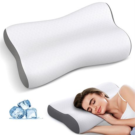 Cervical Neck Pillow Memory Foam Pillows for Neck Pain Relief, Ergonomic Pillow