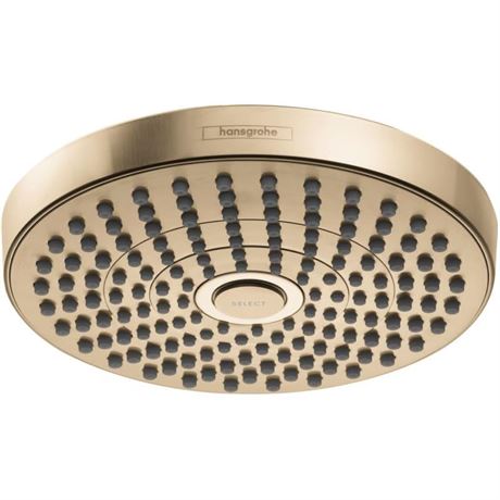 Hansgrohe Croma Select S 2-Spray 7 in. Fixed Showerhead in Brushed Bronze