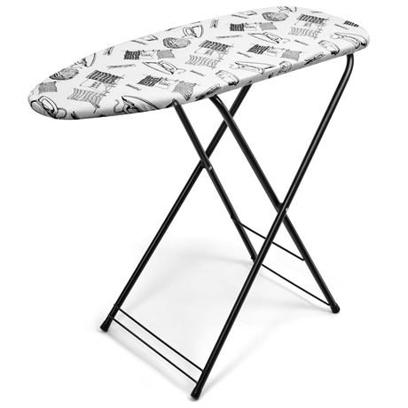 Duwee 13"×35" Ironing Board Small with Heat Resistant Cover,Folding Compact