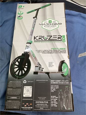 Large Folding Kick Scooter for Adults and Teens – Adjustable Handlebar – Big