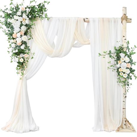 Ting's time Wedding Arch Flowers Kit (Set of 5)-2 Pcs Hanging Flower