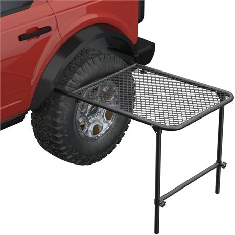 Outdoor Camping Tire Table,Portable Foldable Steel mesh Tool Dining