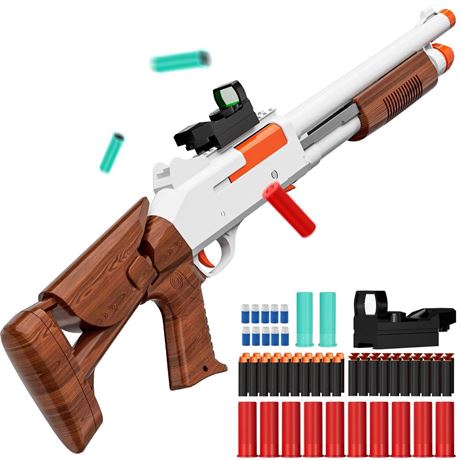 Toy Gun Models Foam Blasters (33-Inch) Jumping Shell Design [with10 Shell 40