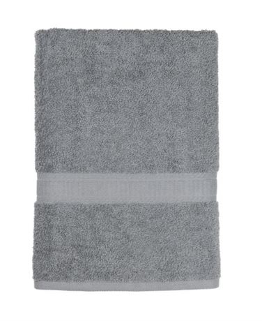 Mainstays Solid Bath Towel, Light School Grey