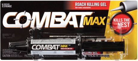 2 Pack - Combat Max Roach Killing Syringe Gel 1.05 oz good