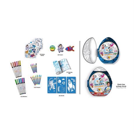 OFFSITE LOCATION Ryan S World Mystery Art Egg Series 3 Galaxy  Activity Set for