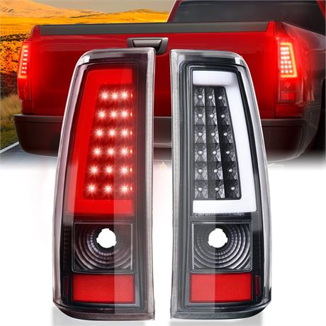 LED Tail Lights Assembly Fit for Chevy Silverado 1999 2000 2001 2002, Tail